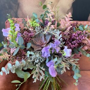 little flower creative floral design lilac wedding bouquet