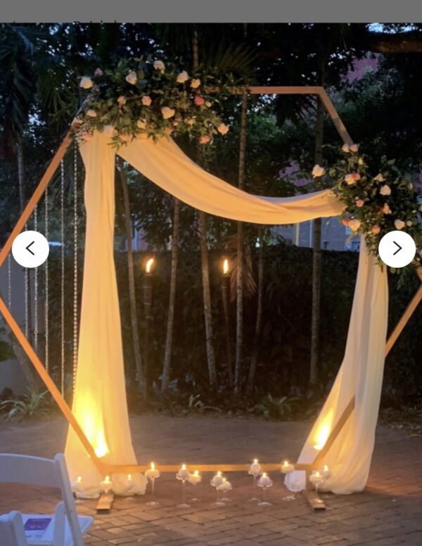 little flower creative floral design wedding arch