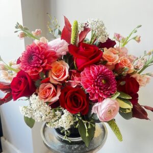 Little flower creative floral design scarlet fall