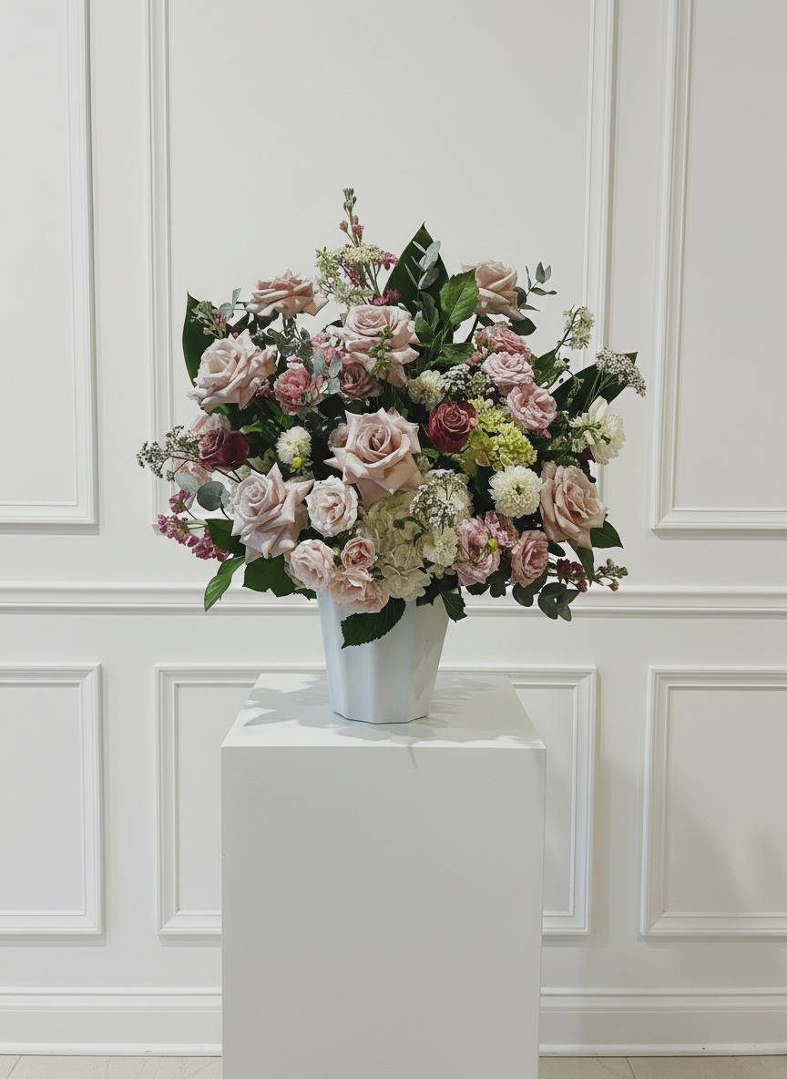 little flower funeral basket